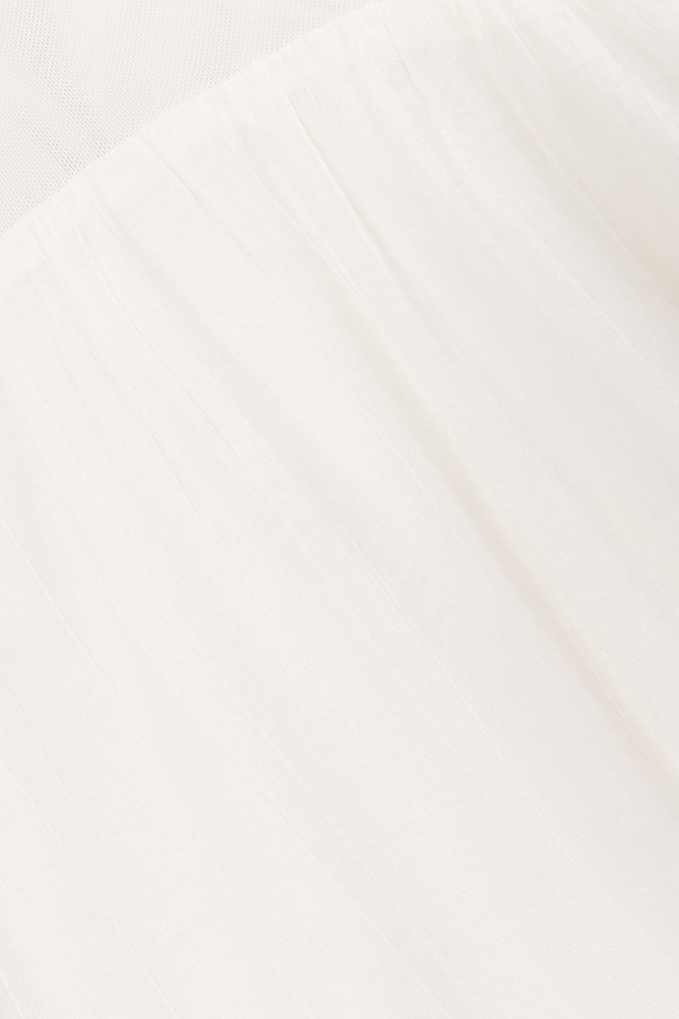 White maxi dress with a halter neckline, detail view