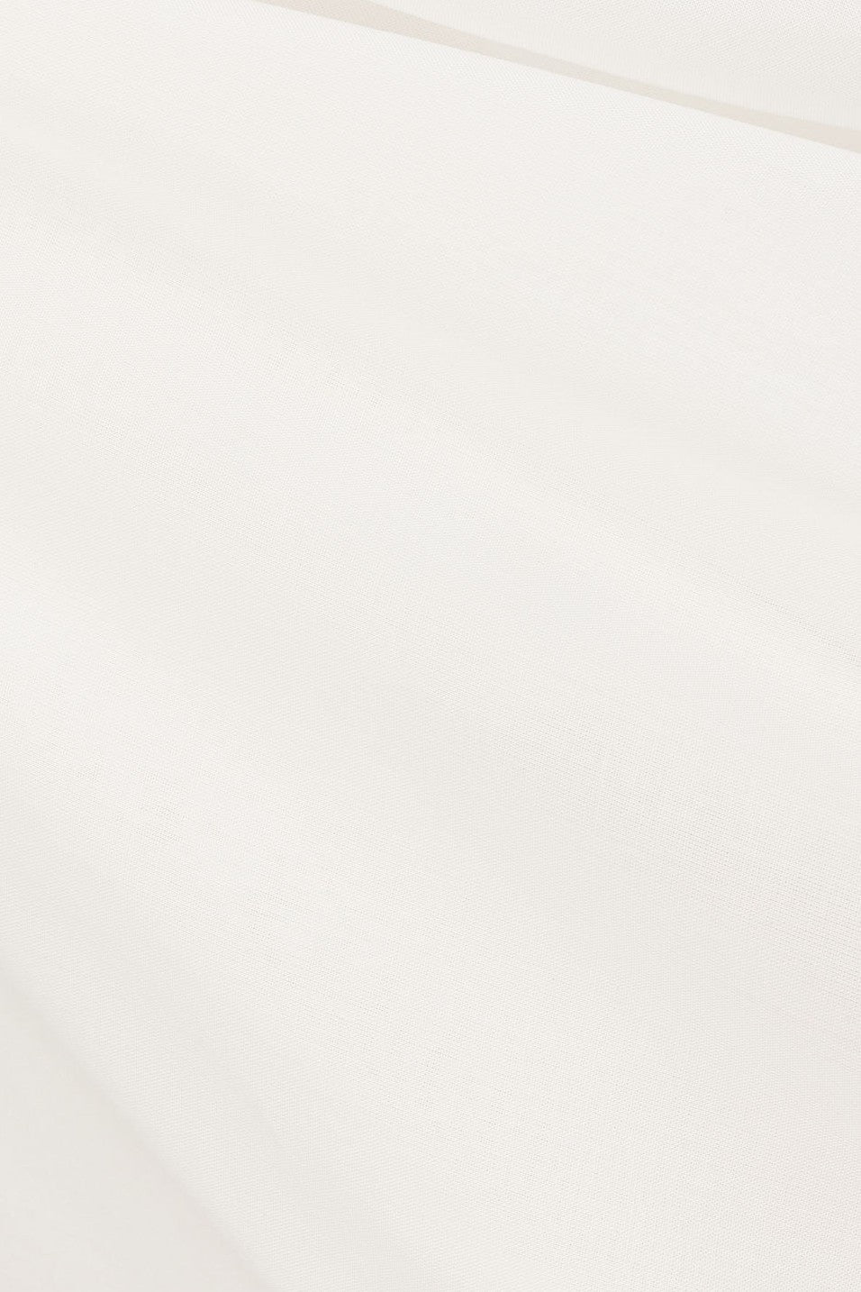 White midi dress with a wrap silhouette, front view