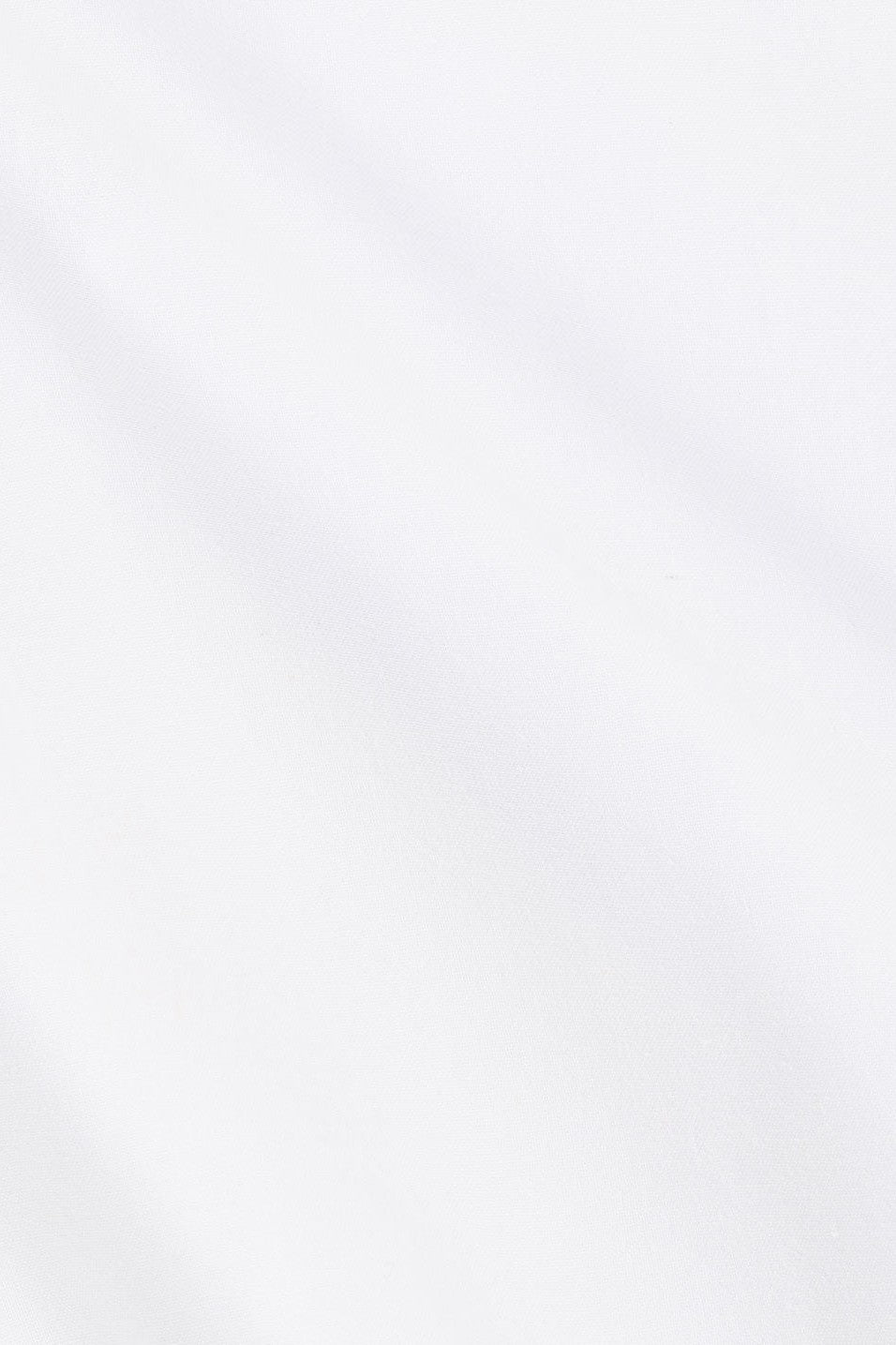White mini dress with a round neckline, back view
