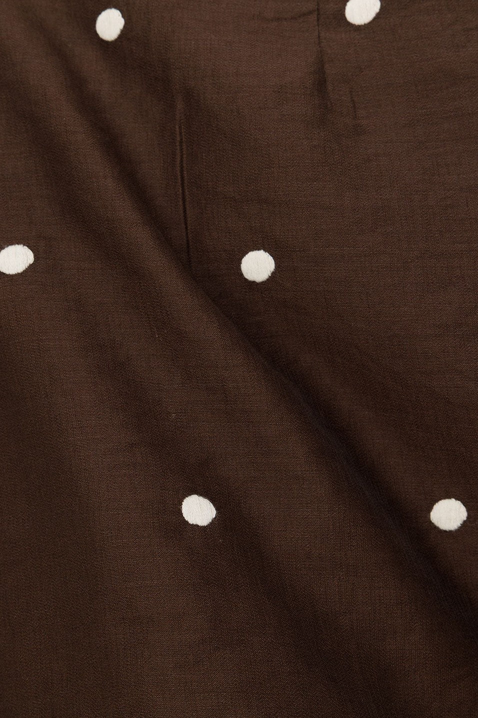 Brown mini dress, detail view