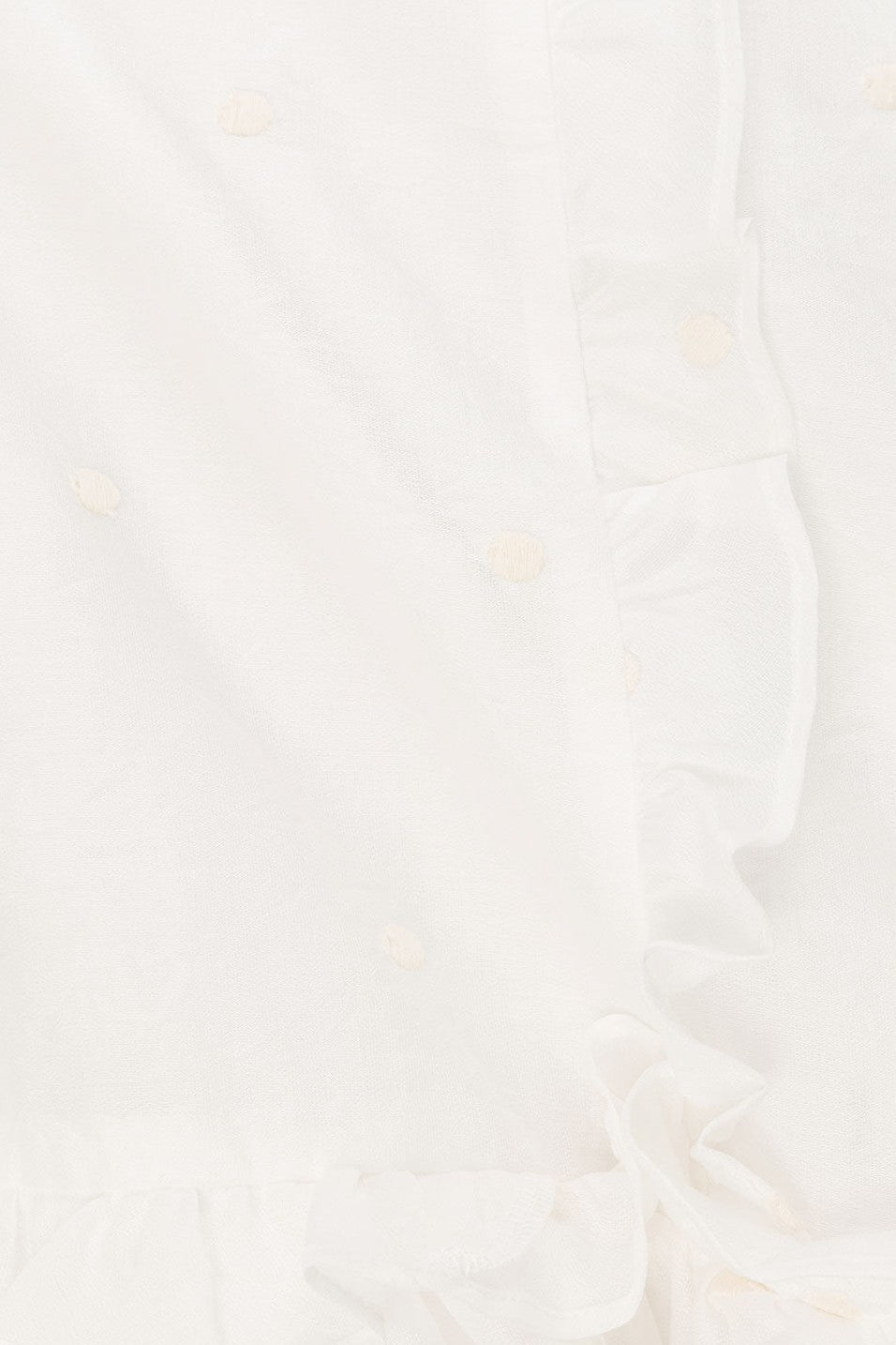 White mini dress with a V neckline, back view